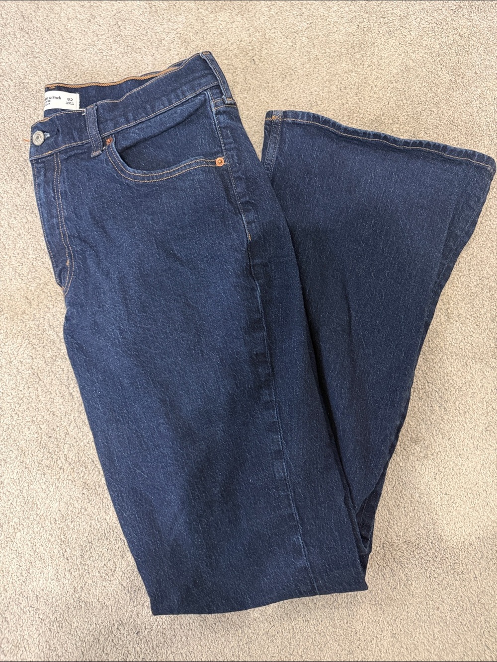 Abercrombie & Fitch Dark Blue Flare Jeans
